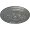 Ekena Millwork Vienna Ceiling Medallion (Fits Canopies up to 3 1/4"), Hand-Painted Silver, 16 7/8"OD x 5/8"P CM17VISLS - alternate 2